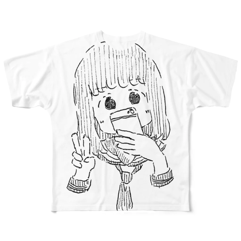 くちくちのセーラー フルグラフィックTシャツ