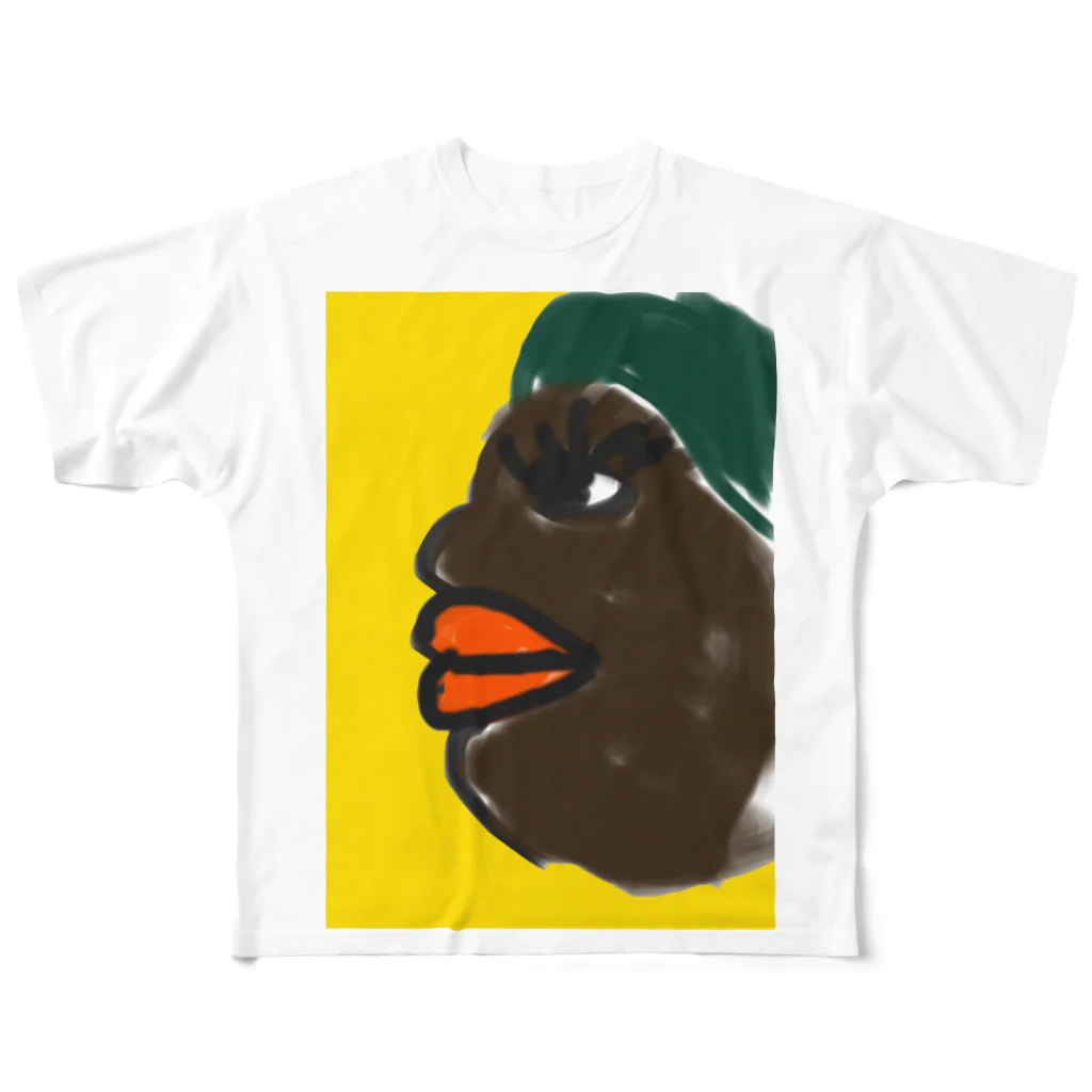 Eureka.SのAfrican Beauty  All-Over Print T-Shirt