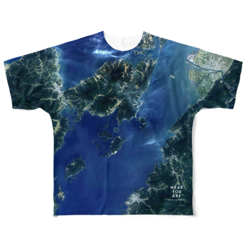 WEAR YOU AREの熊本県 上天草市 Tシャツ 両面 All-Over Print T-Shirt