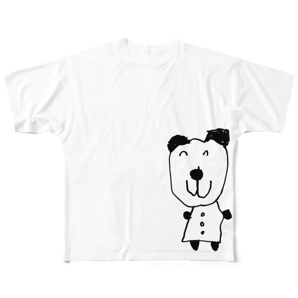 SHINZOKUのあおいのパンダちゃん フルグラフィックTシャツ