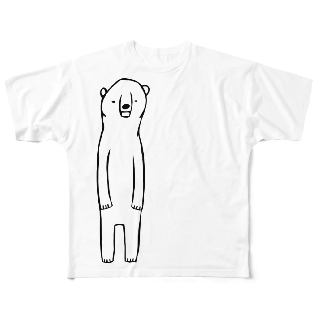 hacmotoの物憂げなしろくまの All-Over Print T-Shirt