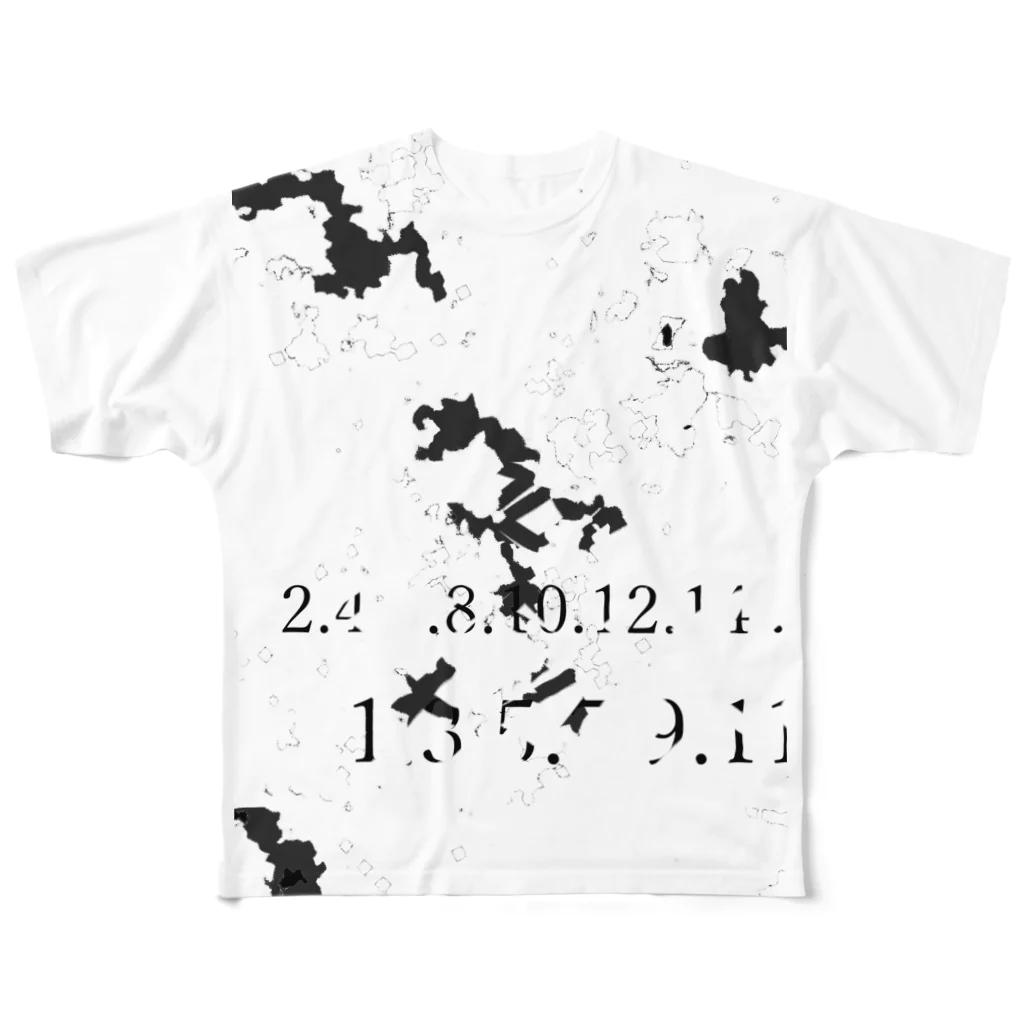 Y_GA_MOの迷彩×No. フルグラフィックTシャツ