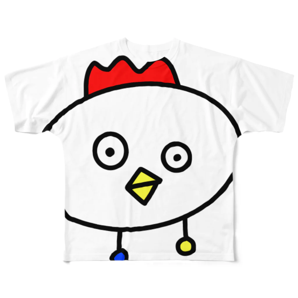 （株）イチゴ農園のトリ（仮） All-Over Print T-Shirt
