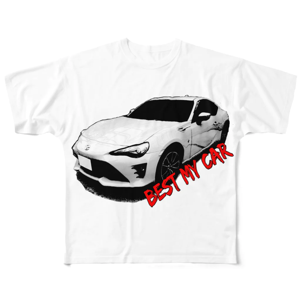 惣田ヶ屋のBEST MY CAR　4 All-Over Print T-Shirt