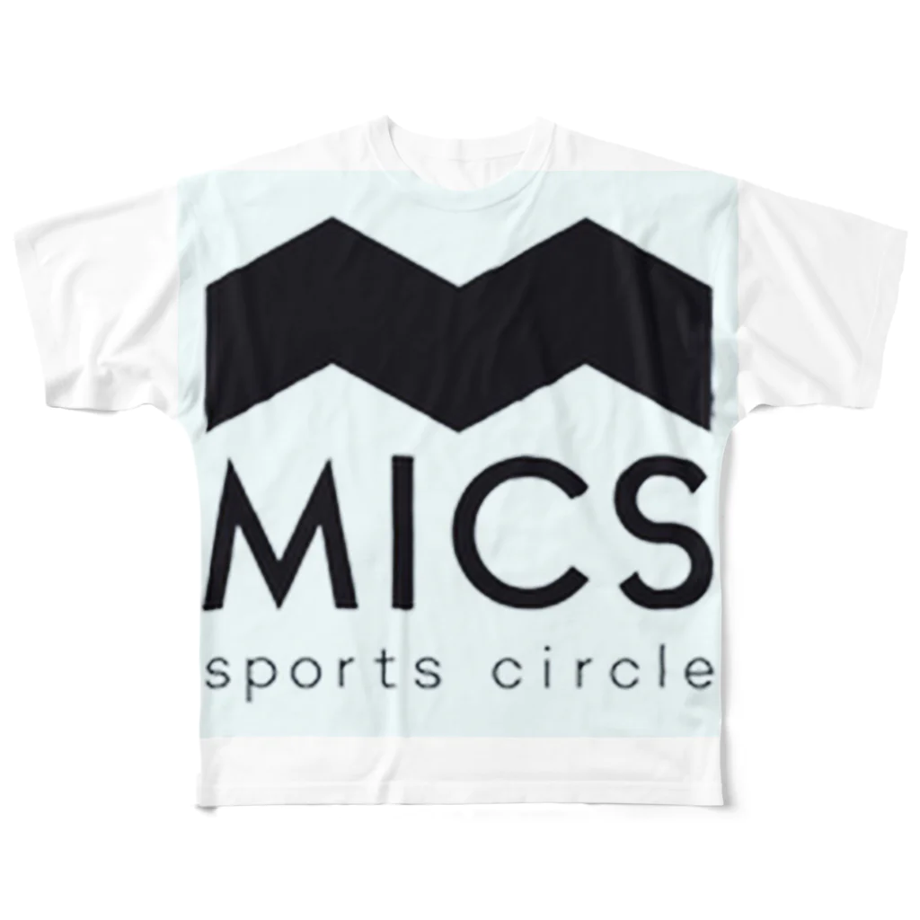 MICS 愛知メモリアルスポーツサークルのMICS公式グッズ フルグラフィックTシャツ