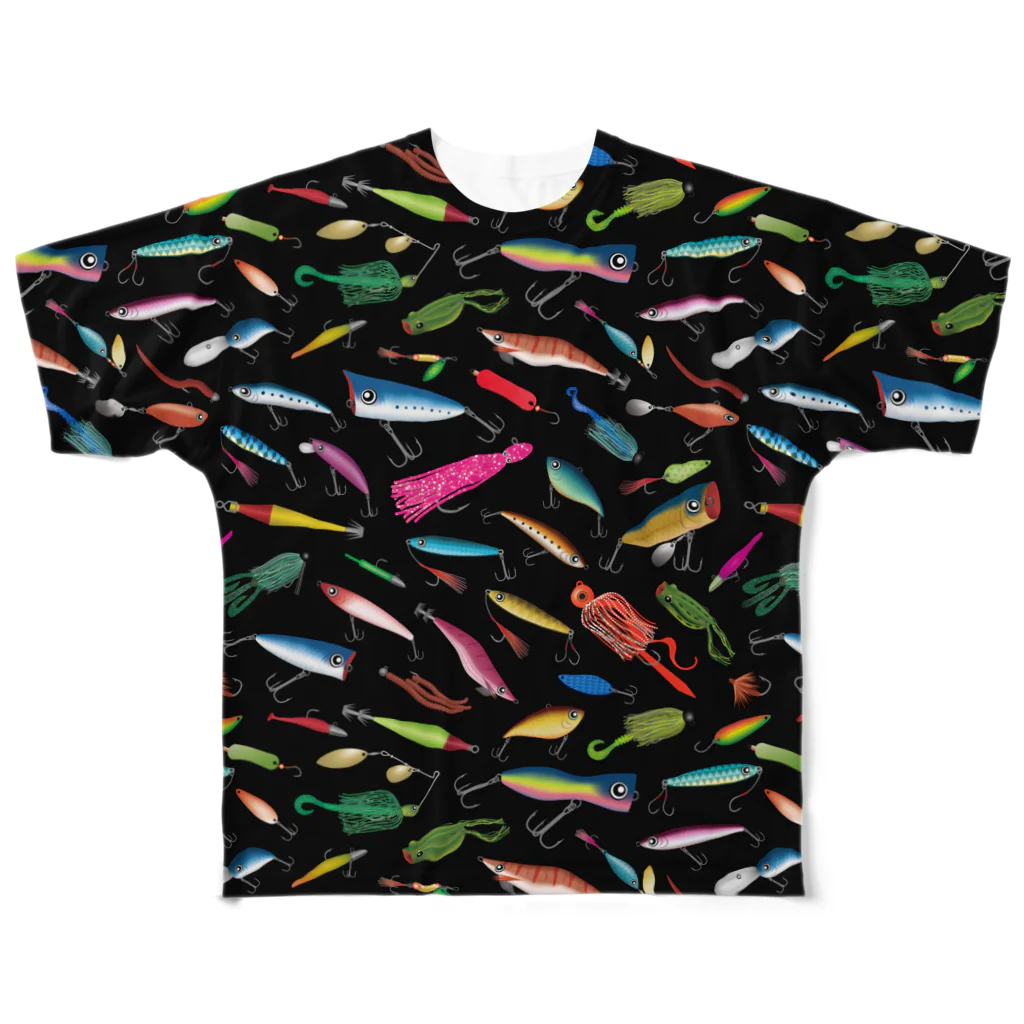 猫と釣り人のLURE_CK_FGT All-Over Print T-Shirt