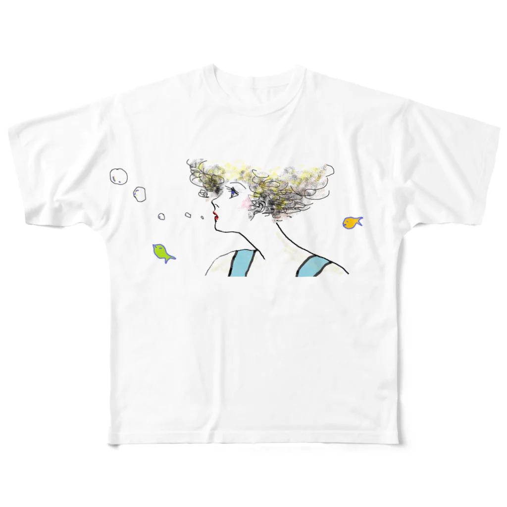 ちょっと夢見るわんだーらんどの海がーる All-Over Print T-Shirt