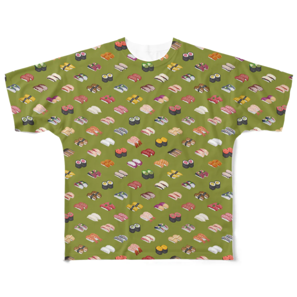 猫と釣り人のSUSHI_CG_FGT All-Over Print T-Shirt