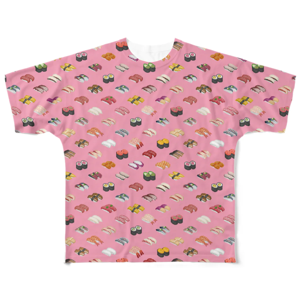 猫と釣り人のSUSHI_CP_FGT フルグラフィックTシャツ