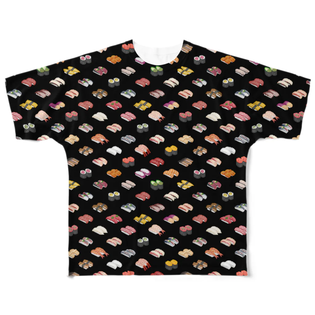 猫と釣り人のSUSHI_CK_FGT All-Over Print T-Shirt