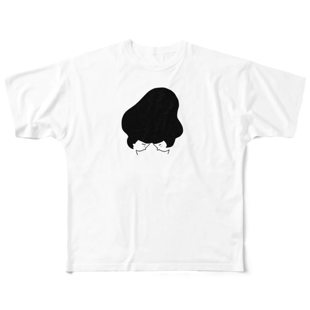 MEGUMI YAMADAのふたり フルグラフィックTシャツ