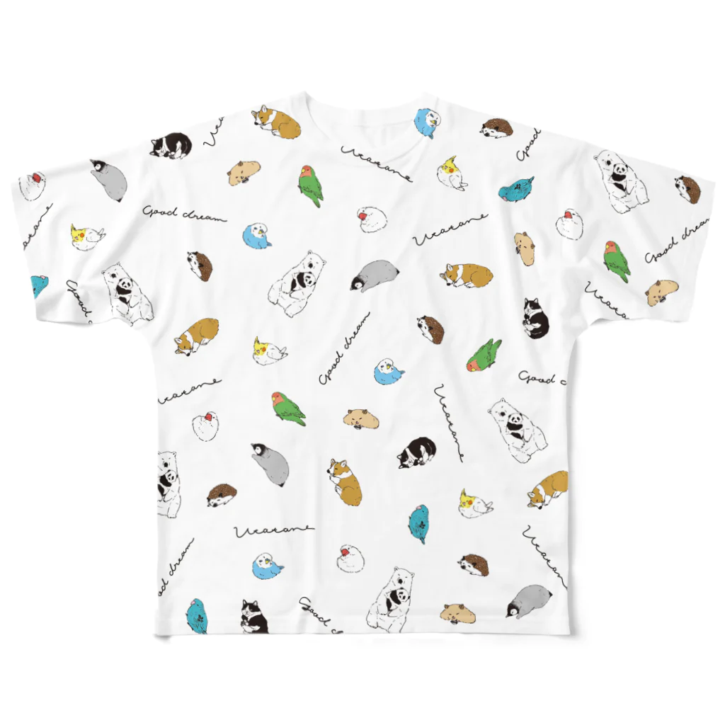 monbulanのみんなでうたたね All-Over Print T-Shirt