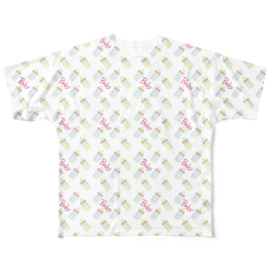 パンチャンヌ夫人の哺乳瓶(ホワイト) All-Over Print T-Shirt