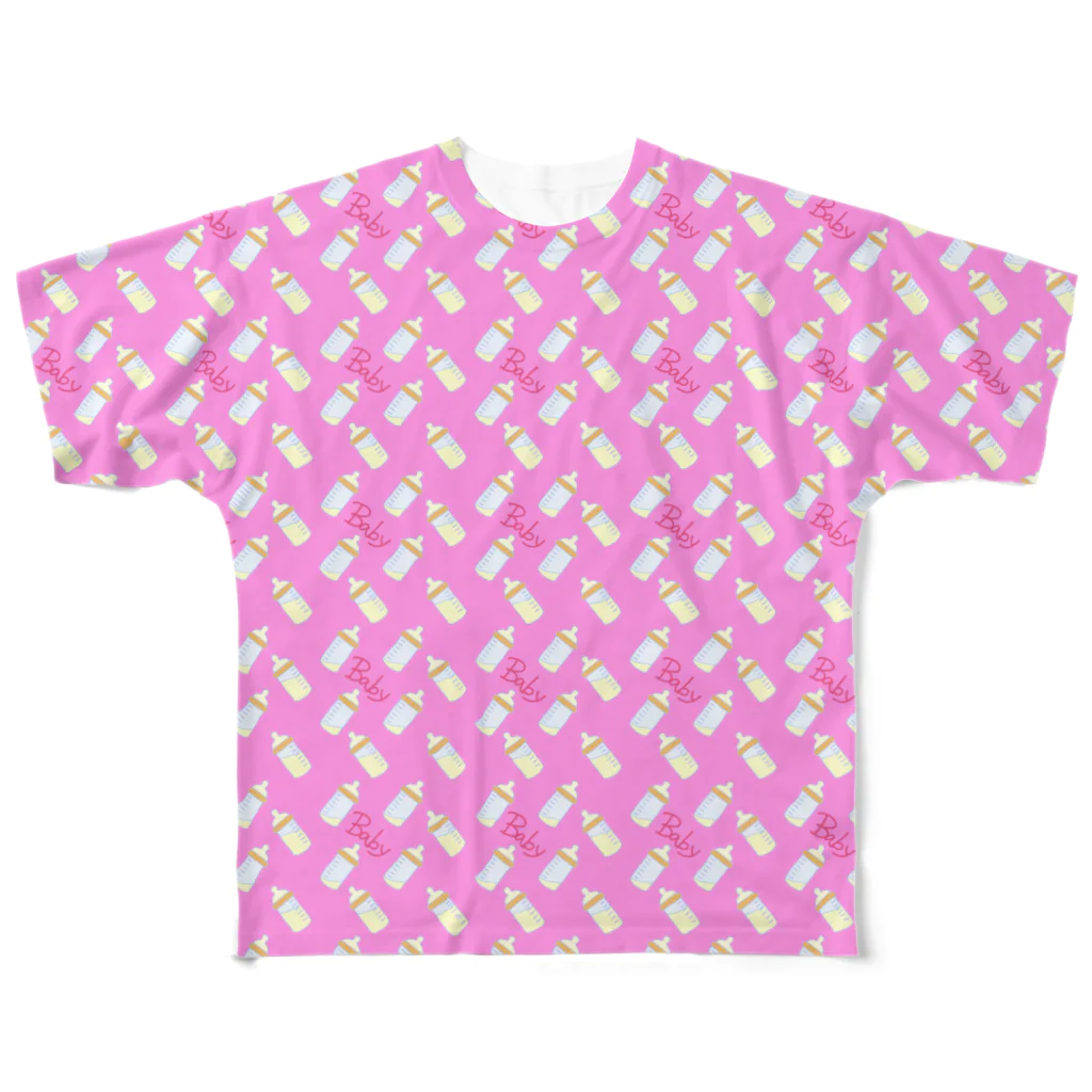 パンチャンヌ夫人の哺乳瓶(ピンク) All-Over Print T-Shirt