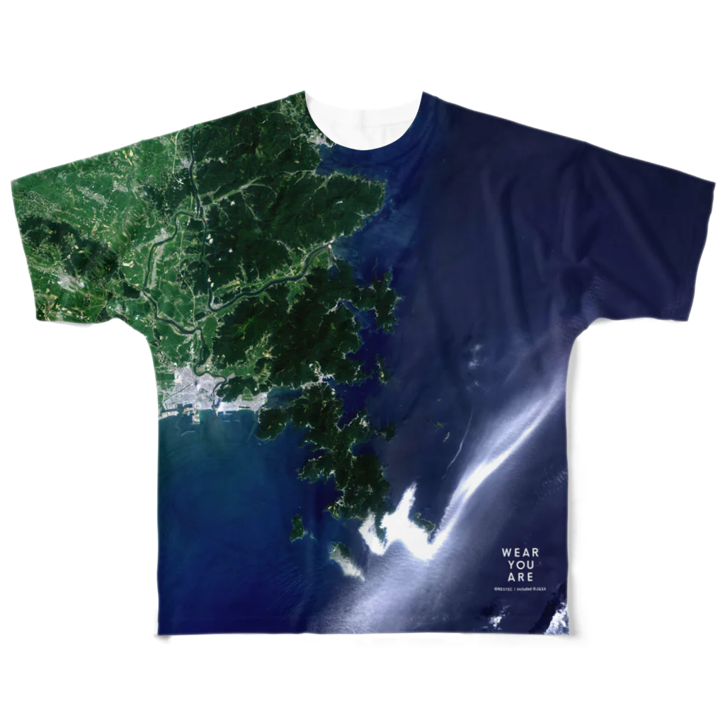 WEAR YOU AREの宮城県 牡鹿郡 Tシャツ 両面 フルグラフィックTシャツ