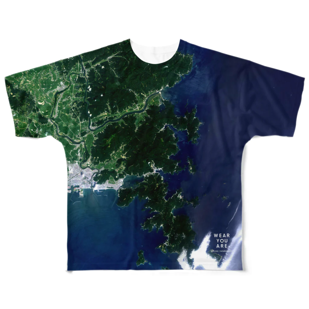 WEAR YOU AREの宮城県 牡鹿郡 Tシャツ 両面 All-Over Print T-Shirt