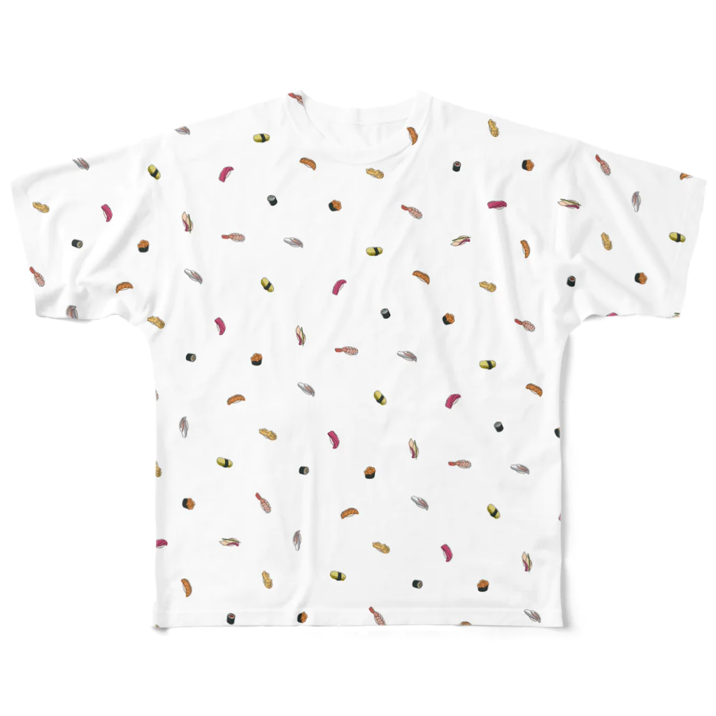 9bdesignのシンプル・スシパターン All-Over Print T-Shirt