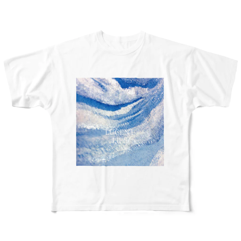 LUCENT LIFEのLUCENT LIFE　雲流 / Flowing clouds All-Over Print T-Shirt