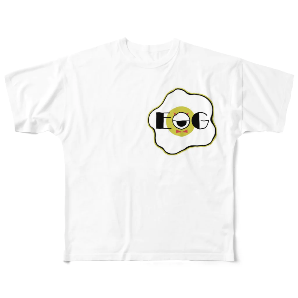 HellO!のEGG フルグラフィックTシャツ