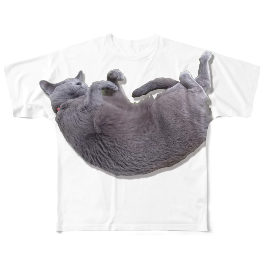 GrayTailのおやすみねこ All-Over Print T-Shirt