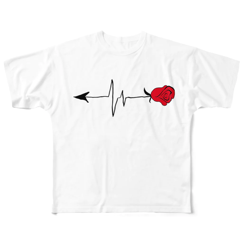 K'ROSEのBeat All-Over Print T-Shirt