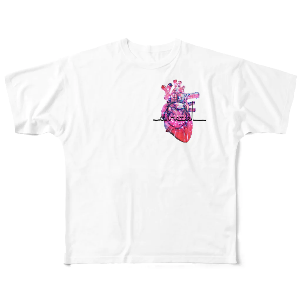 CalmExcelのHeart All-Over Print T-Shirt