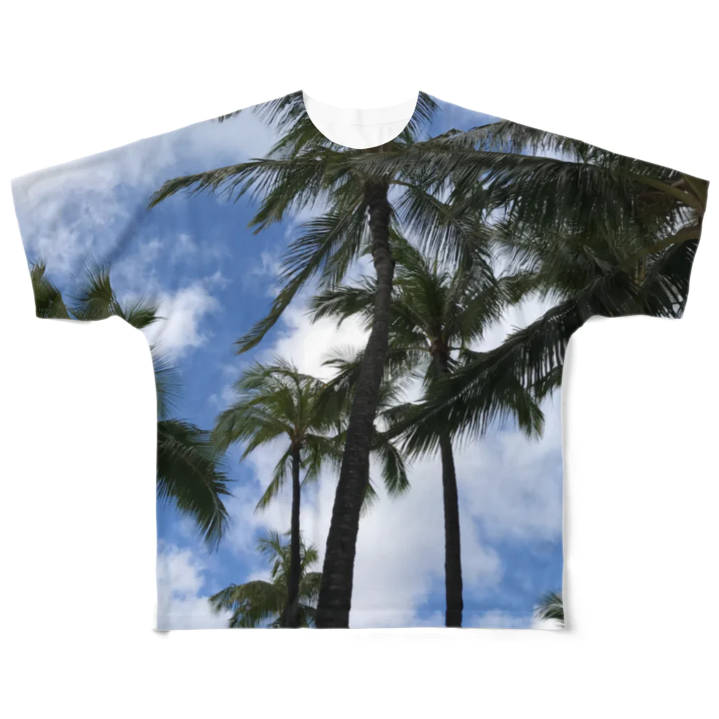 hulamomoの空 フルグラフィックTシャツ