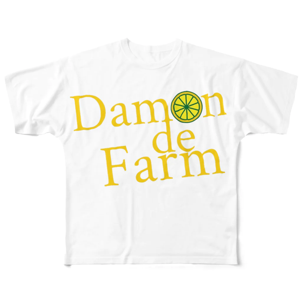 ﾆｼｷｵﾘ🍋CollectionのDamonde new レモンロゴ4 フルグラフィックTシャツ