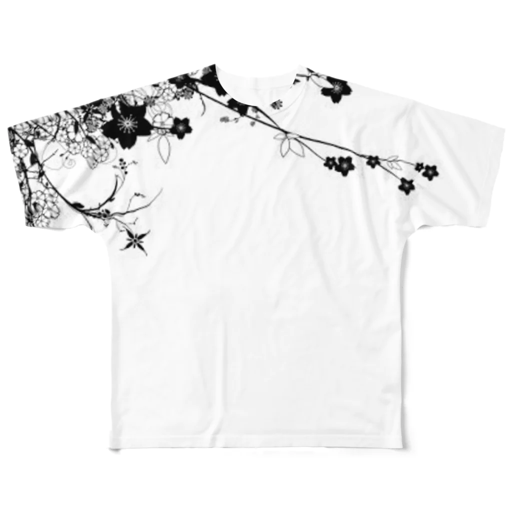 CrA のCrA CrcR' 花° フルグラフィックTシャツ