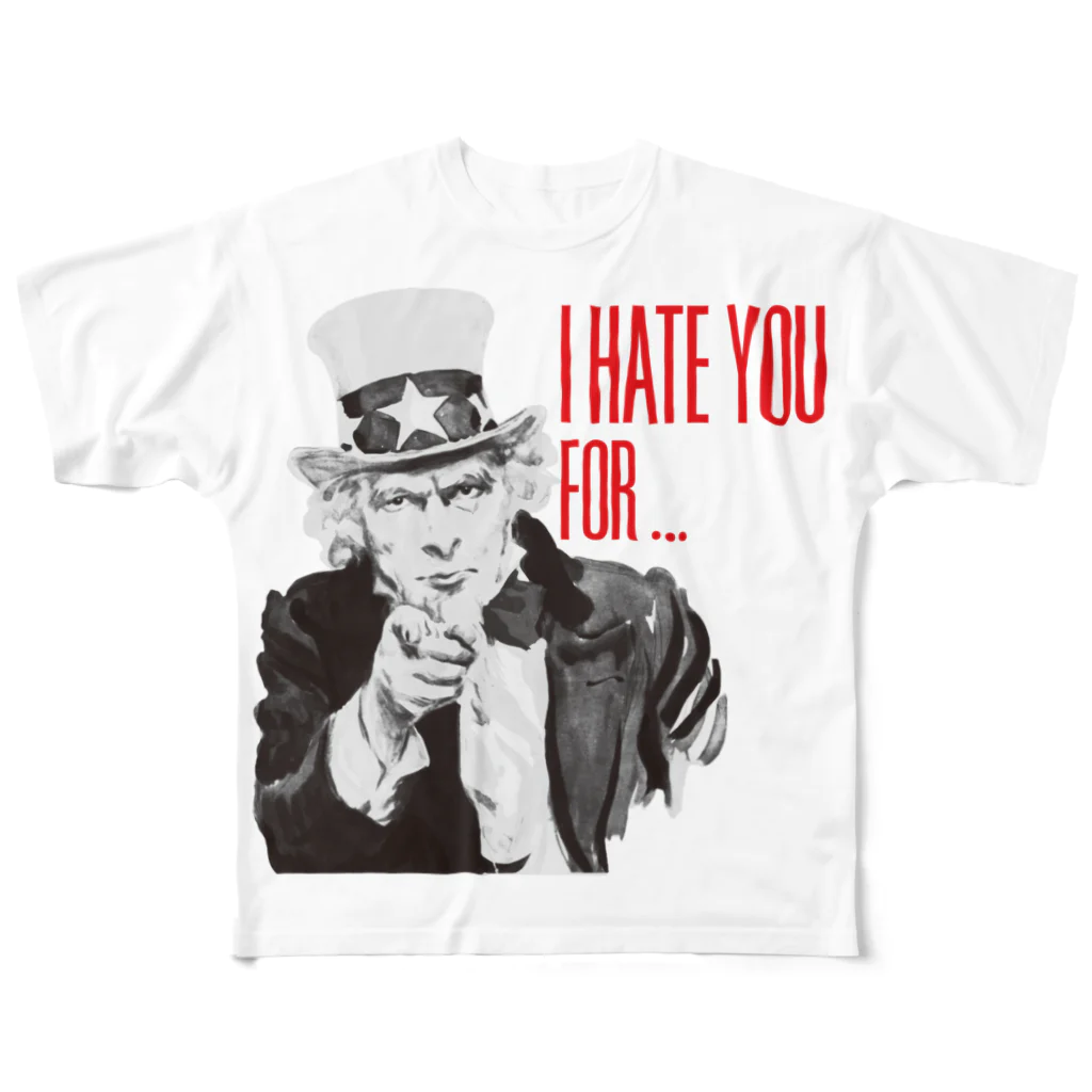 DEAD END DESIGNのI HATE YOU FOR ... フルグラフィックTシャツ