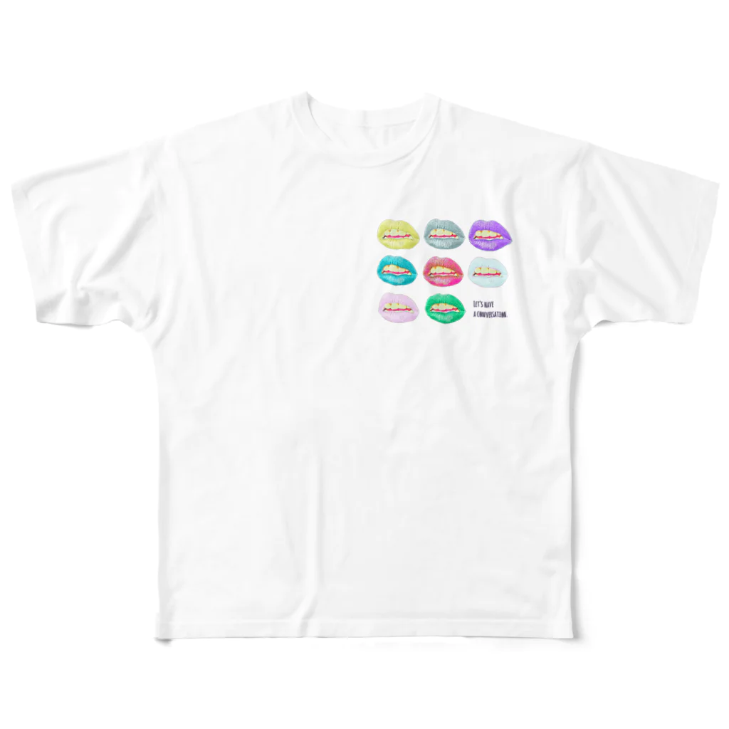 Blessing From The SunのLet's have a conversation All-Over Print T-Shirt