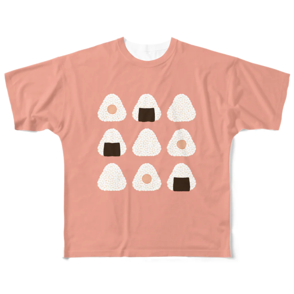 あわじテキスタイルのたらこオニギリT All-Over Print T-Shirt