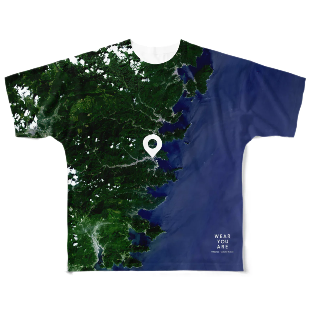 WEAR YOU AREの岩手県 釜石市 フルグラフィックTシャツ