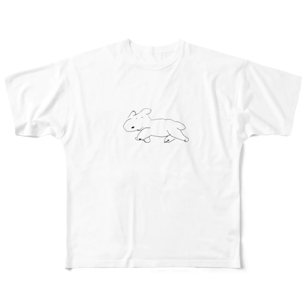 jamocylceのだいずグッズ フルグラフィックTシャツ