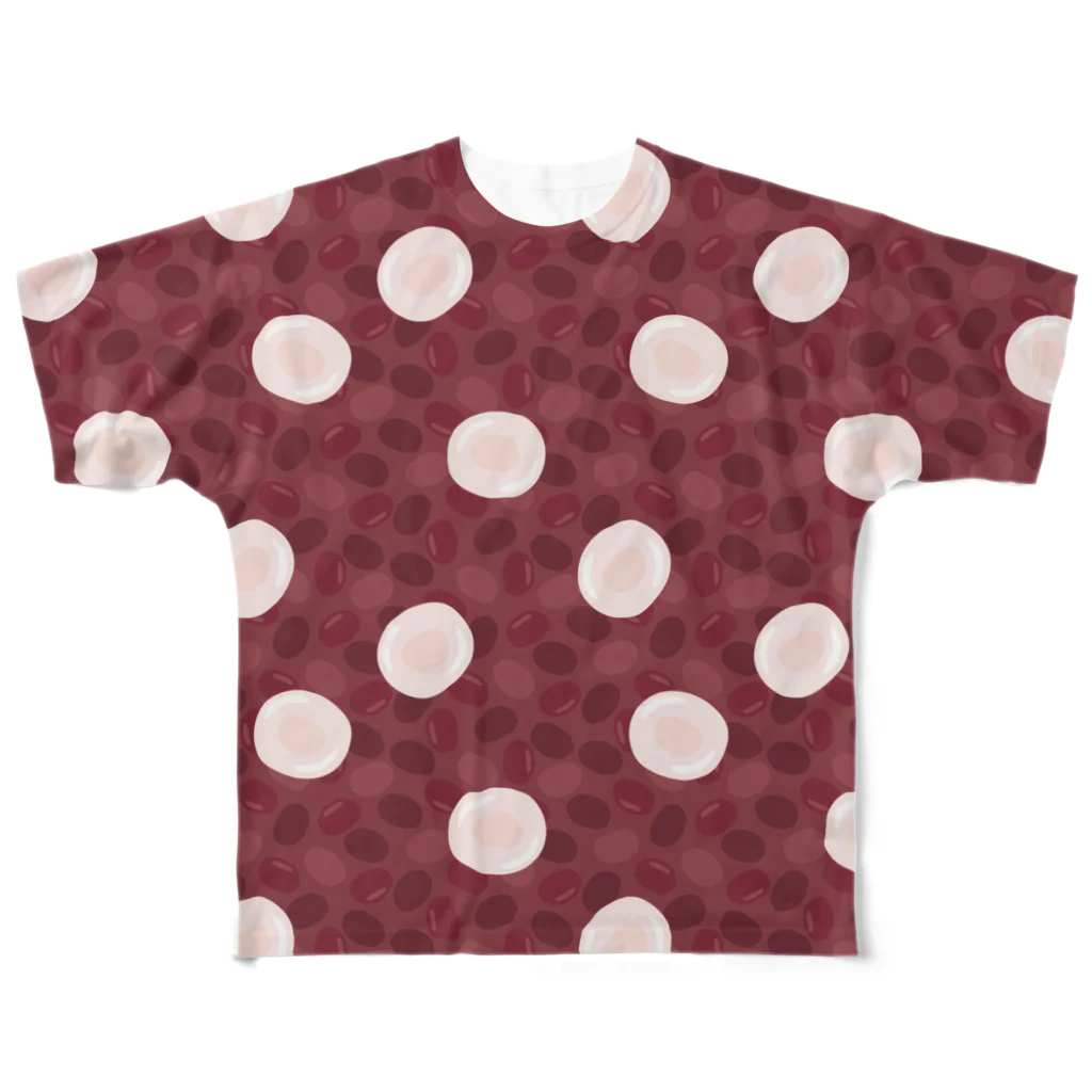 あわじテキスタイルのぜんざいTシャツ All-Over Print T-Shirt