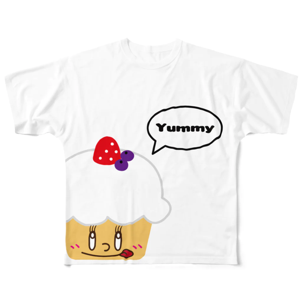 キラフルポップの大きなケーキ All-Over Print T-Shirt