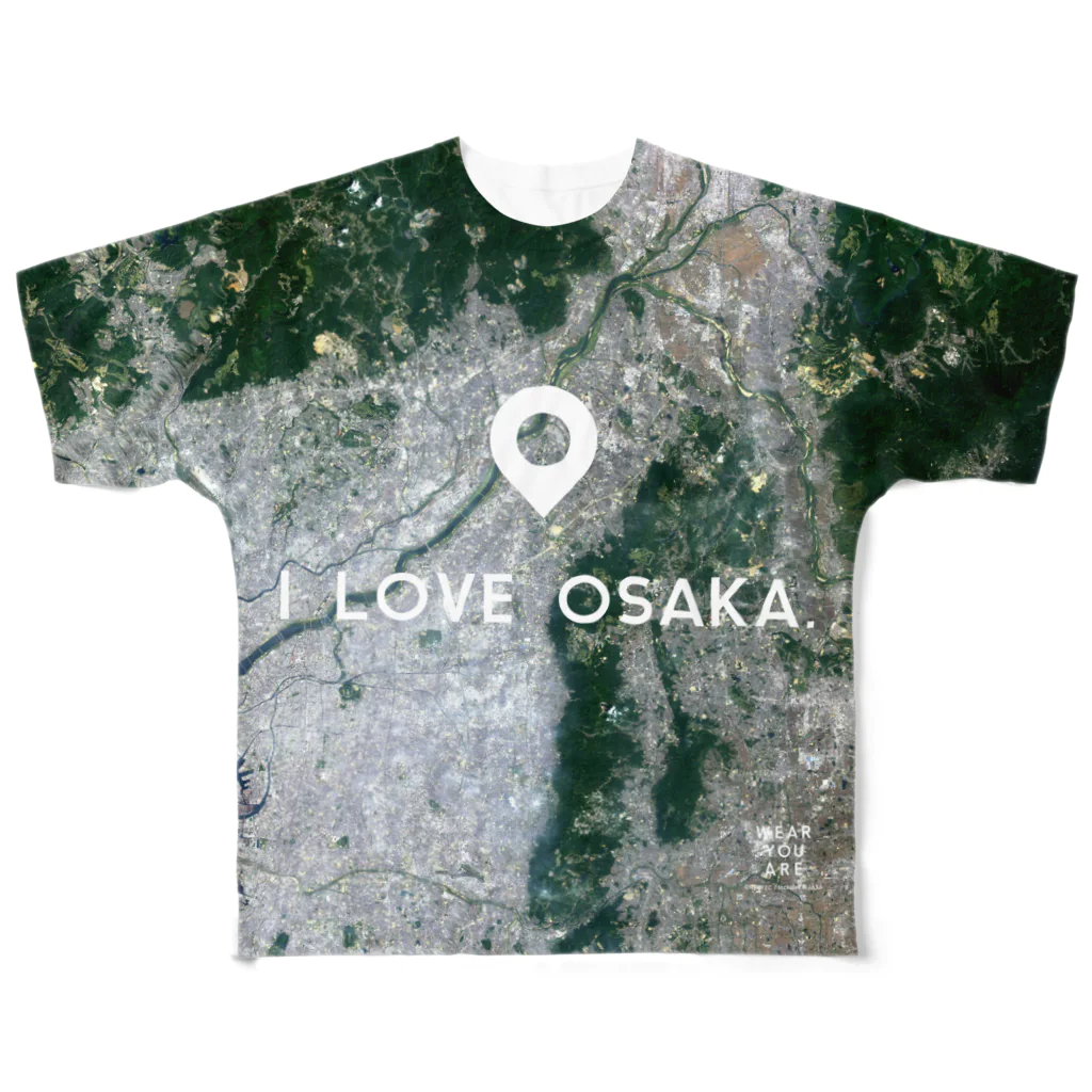 WEAR YOU AREの大阪府 寝屋川市 All-Over Print T-Shirt