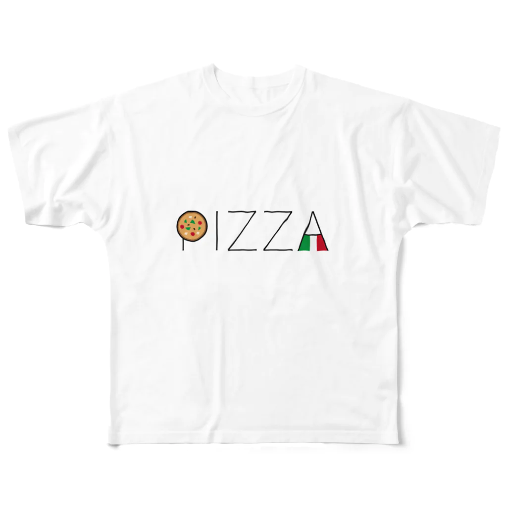 Yuk!のPIZZA TypoTee All-Over Print T-Shirt