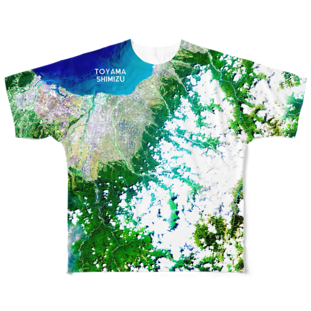 WEAR YOU AREの富山県 中新川郡 Tシャツ 両面 All-Over Print T-Shirt