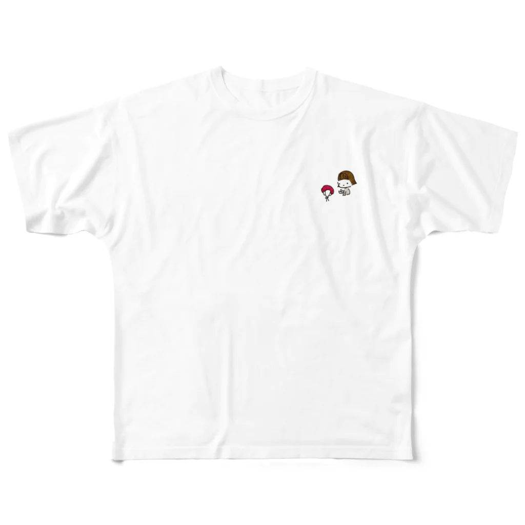 ちんちくりんのおみせのちんとおすし帽子シリーズ フルグラフィックTシャツ