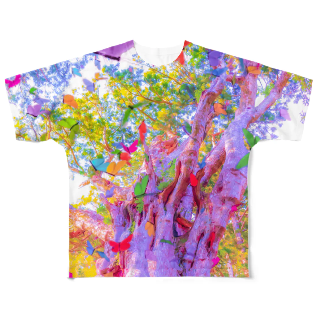 NEON LIGHT STARSのYOU are in wonderland*pink フルグラフィックTシャツ