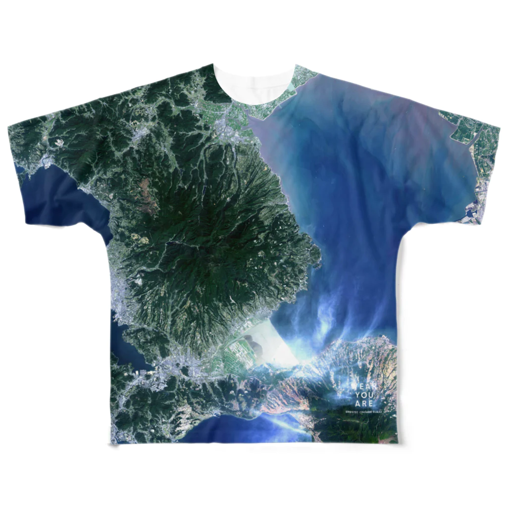 WEAR YOU AREの佐賀県 鹿島市 All-Over Print T-Shirt