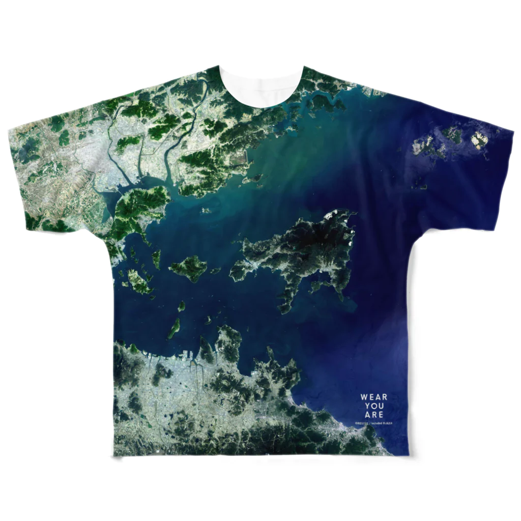 WEAR YOU AREの香川県 小豆郡 All-Over Print T-Shirt