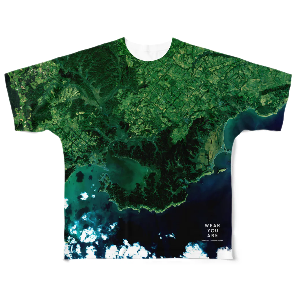 WEAR YOU AREの北海道 厚岸郡 フルグラフィックTシャツ