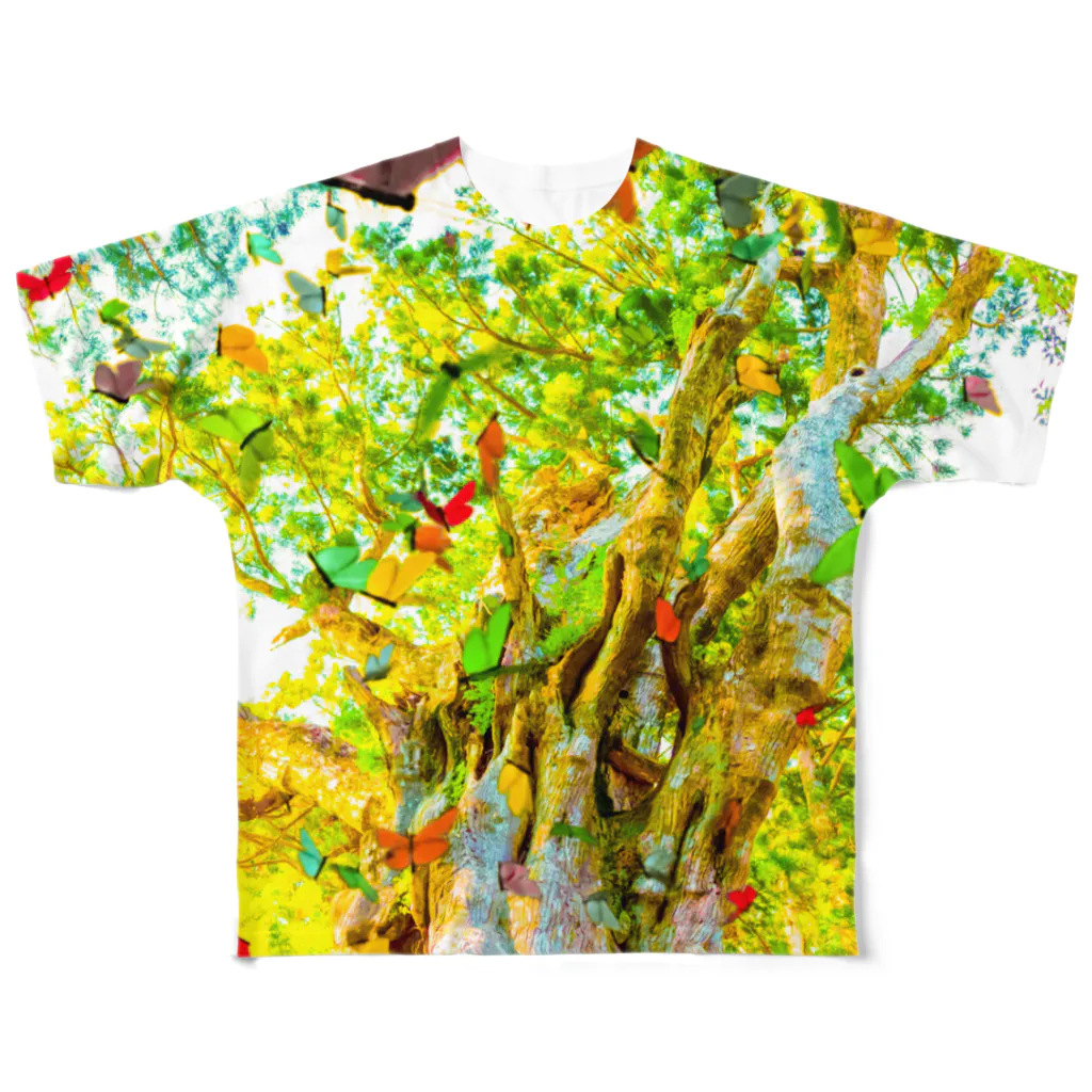 NEON LIGHT STARSのYOU are in wonderland*yellow フルグラフィックTシャツ