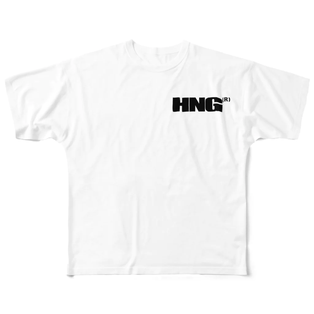 博多熱波組のBig Logo"NEPPA"TEE_White✕Kamo 풀그래픽 티셔츠