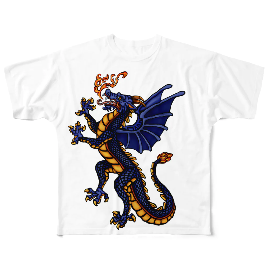 Louis.のドラゴン All-Over Print T-Shirt