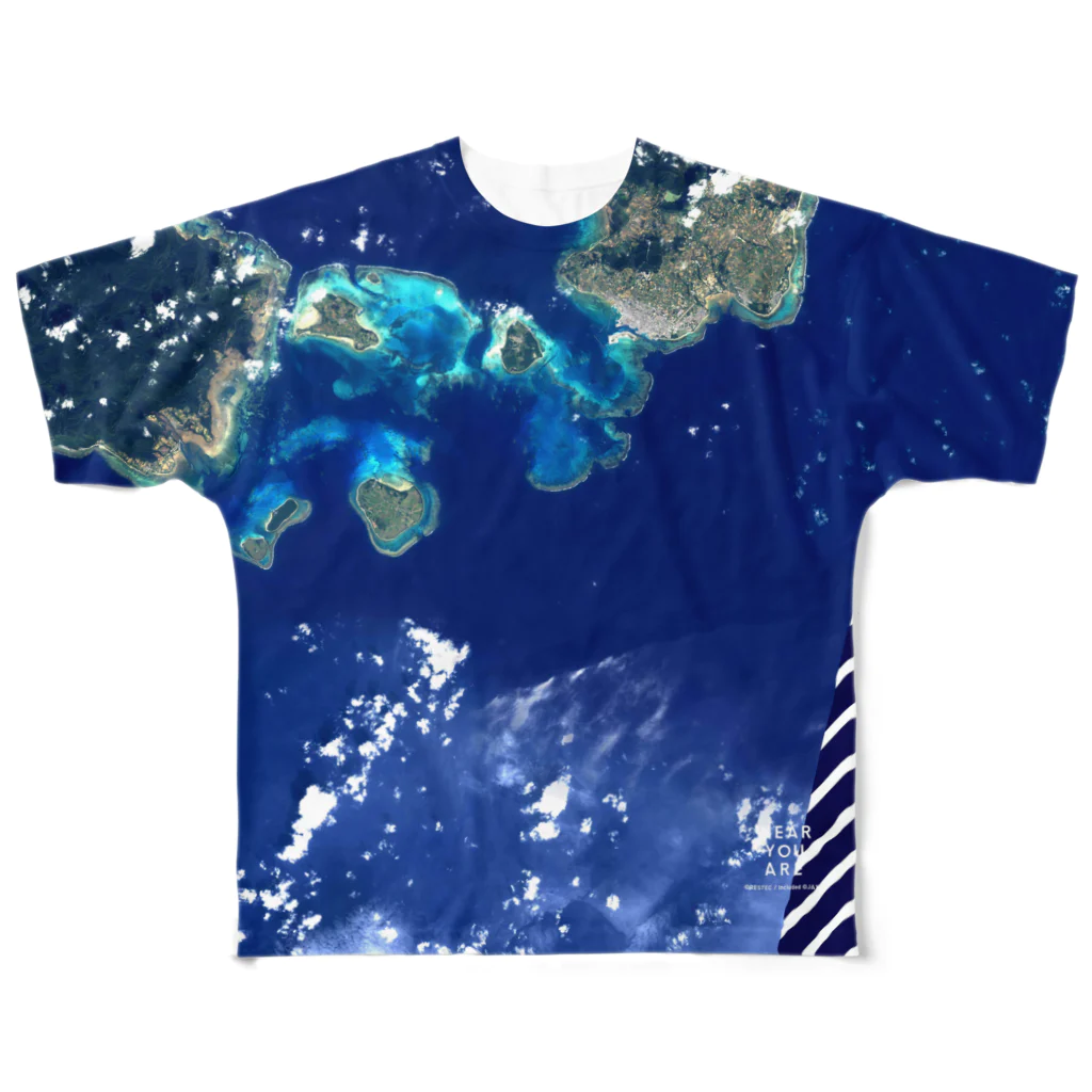 WEAR YOU AREの沖縄県 八重山郡 Tシャツ 両面 フルグラフィックTシャツ