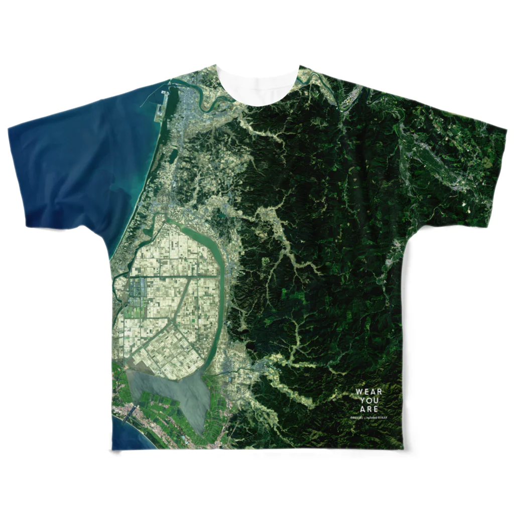 WEAR YOU AREの秋田県 山本郡 All-Over Print T-Shirt