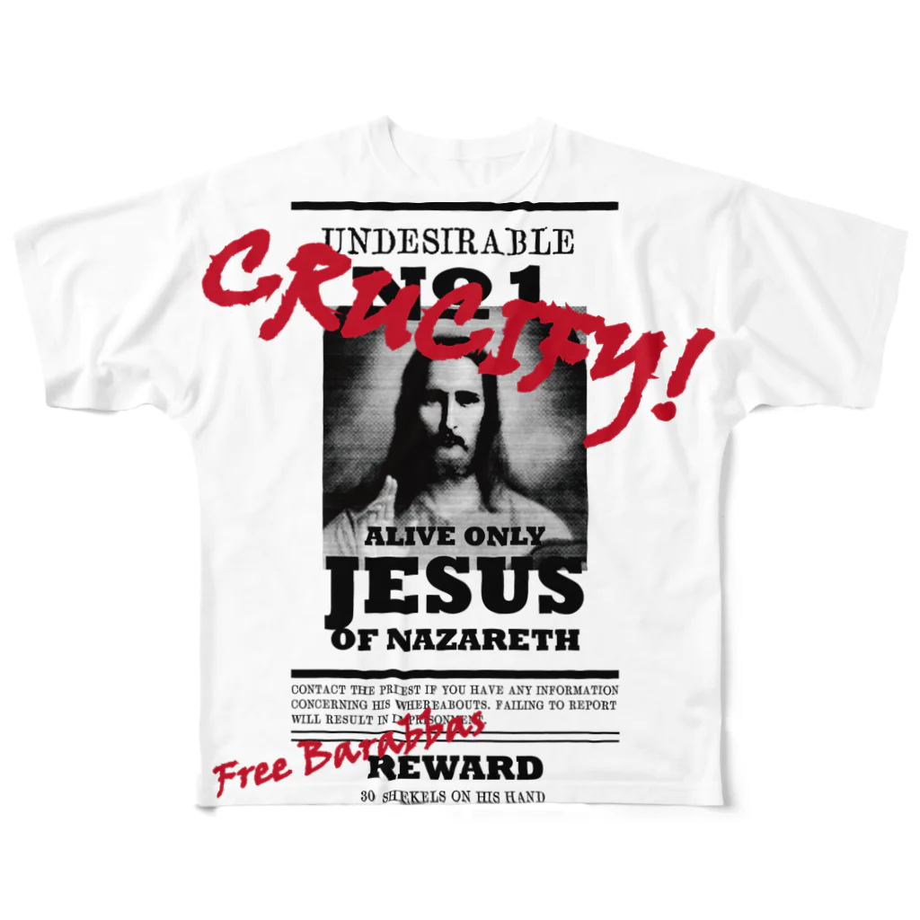 YoshitomosのEVERYONE SAYS "CRUCIFY!" All-Over Print T-Shirt